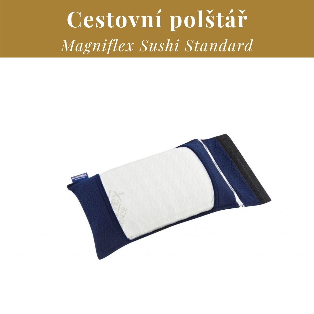 magniflex cestovní polštář sushi